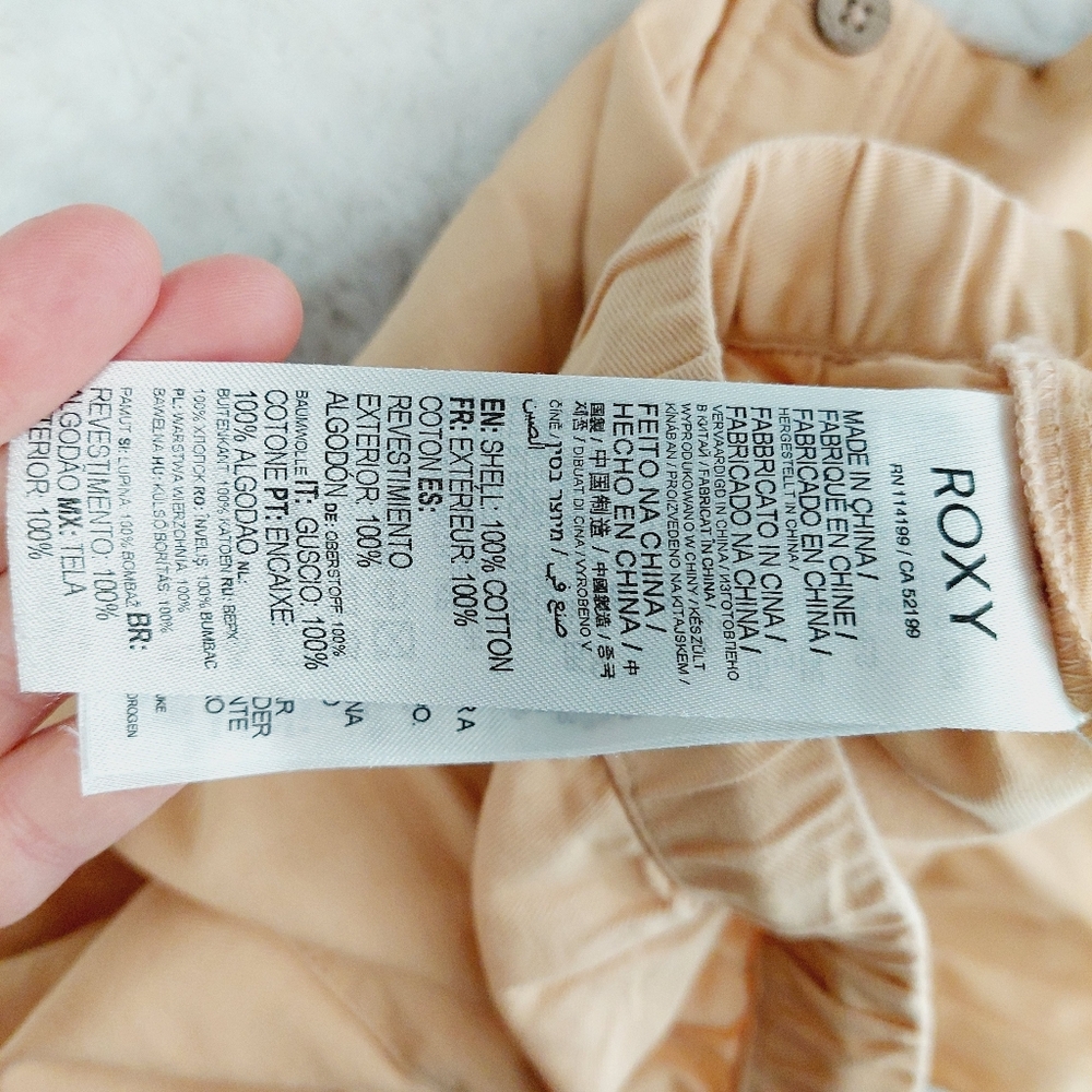 Wide Leg Cargo Pants - Beige - Picture 8 of 9